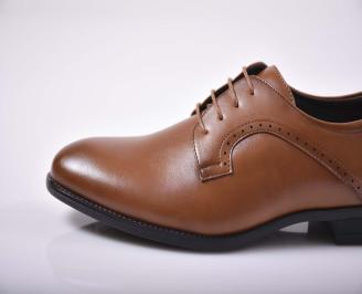 Мъжки официални обувки кафяви  EOBUVKIBG