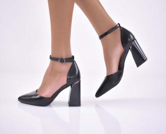 Дамски елегантни  сандали черни EOBUVKIBG