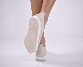 Дамски обувки естествена кожа бежови EOBUVKIBG 3