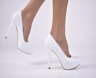 Дамски елегантни обувки бели EOBUVKIBG