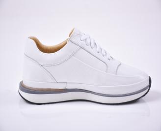 Мъжки  спортно елегантни обувки  бели EOBUVKIBG 3