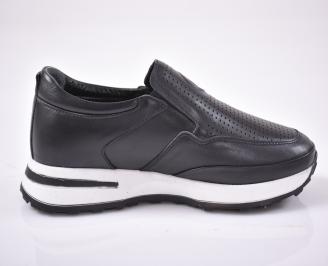 Мъжки ортопедични обувки естествена кожа черни  EOBUVKIBG 3