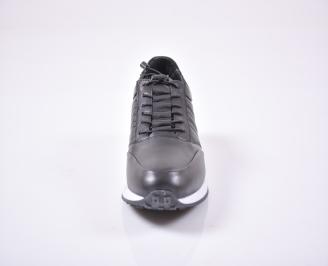 Мъжки  обувки естествена кожа черни  EOBUVKIBG