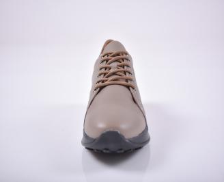 Мъжки обувки естествена кожа кафяви EOBUVKIBG