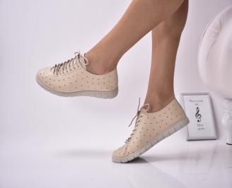 Дамски  обувки естествена кожа бежови EOBUVKIBG