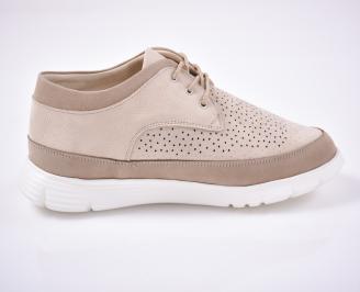 Мъжки обувки естествена кожа бежови EOBUVKIBG 3