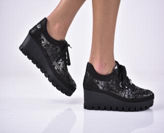 Дамски обувки  естествена кожа черни EOBUVKIBG