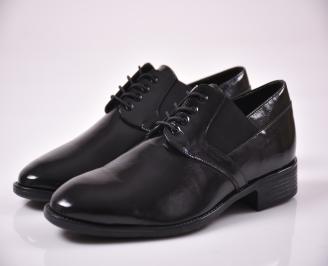 Мъжки обувки естествена кожа черни EOBUVKIBG
