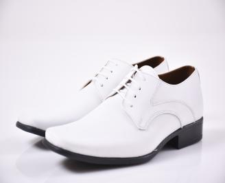 Мъжки официални обувки бели EOBUVKIBG