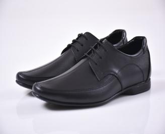 Мъжки обувки естествена кожа черни  EOBUVKIBG