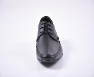 Мъжки обувки естествена кожа черни  EOBUVKIBG