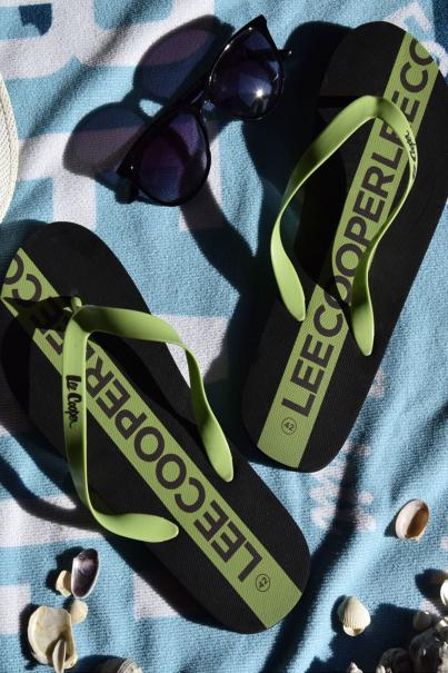 LEE COOPER Timoko Flip-Flops Black/Green 3