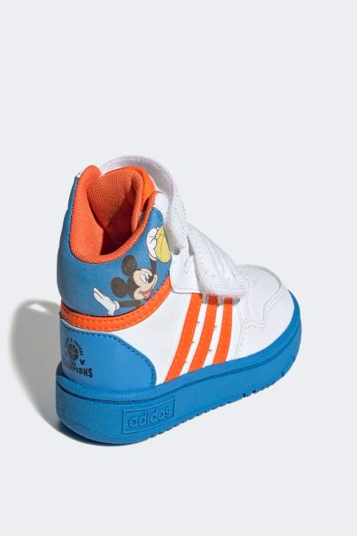 ADIDAS x Disney Mickey Hoops Mid Shoes White/Multi