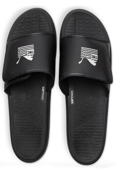 PUMA x Nipsey Hussle The Marathon Continues Softride Slides Black