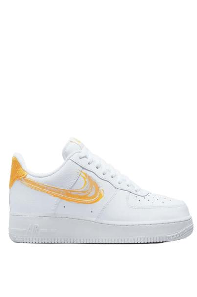 NIKE Air Force 1 Brushstroke Low Shoes White/Yellow