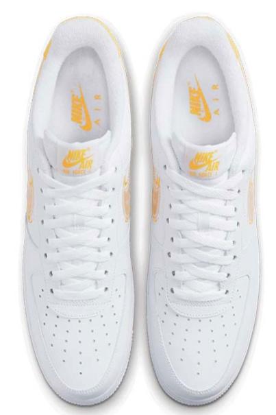 NIKE Air Force 1 Brushstroke Low Shoes White/Yellow