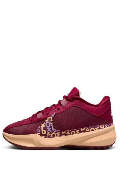 NIKE x Giannis Zoom Freak 5 Alphabet Bros Basketball Shoes Burgundy