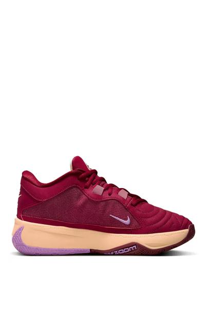 NIKE x Giannis Zoom Freak 5 Alphabet Bros Basketball Shoes Burgundy