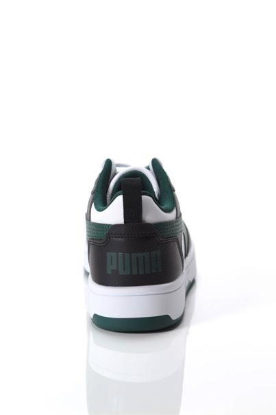 PUMA Rebound V6 Lo Shoes White/Black/Green