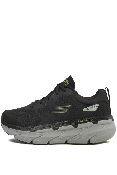 SKECHERS Max Cushioning Premier Perspective Shoes Black/Lime