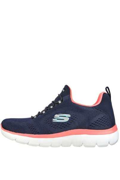 SKECHERS Summits Perfect Views Shoes Navy/Pink