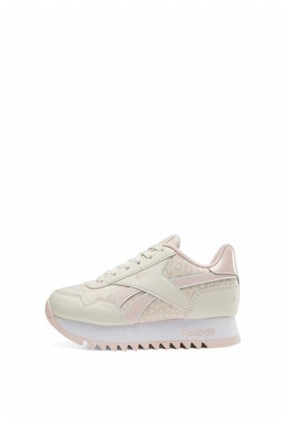 REEBOK Royal Classic Platform Shoes Beige/Pink