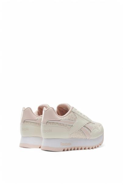 REEBOK Royal Classic Platform Shoes Beige/Pink