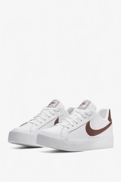 NIKE Court Royale Ac Shoes White/Mauve 3