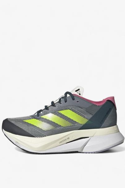 ADIDAS Adizero Boston 12 Running Shoes Turquoise/Grey