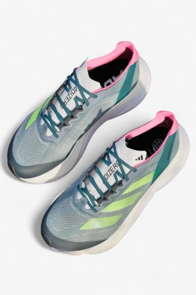 ADIDAS Adizero Boston 12 Running Shoes Turquoise/Grey