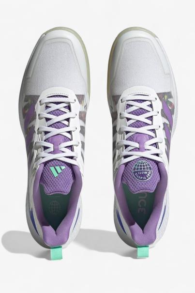 ADIDAS Defiant Speed Tennis Shoes White/Purple
