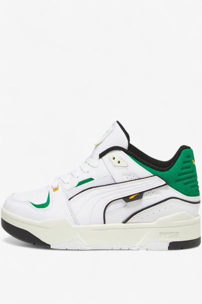 PUMA Slipstream Basketball Shoes White/Green