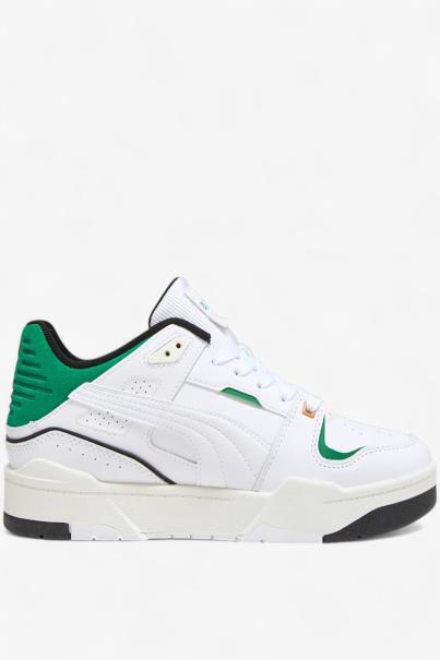 PUMA Slipstream Basketball Shoes White/Green