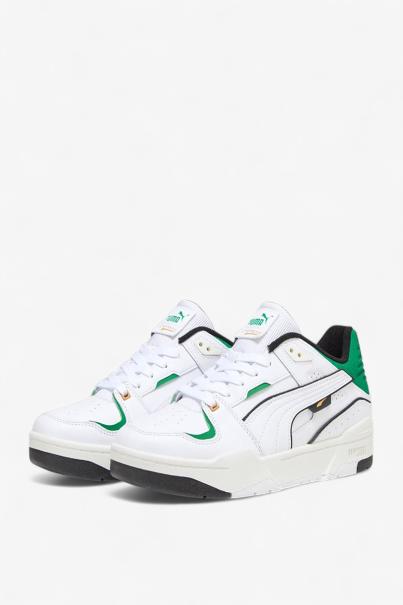 PUMA Slipstream Basketball Shoes White/Green