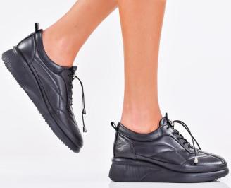 Дамски обувки  естествена кожа черни EOBUVKIBG