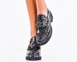 Дамски лоуфъри черни EOBUVKIBG