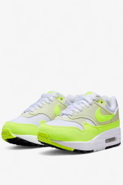 NIKE Air Max 1 Shoes White/Green