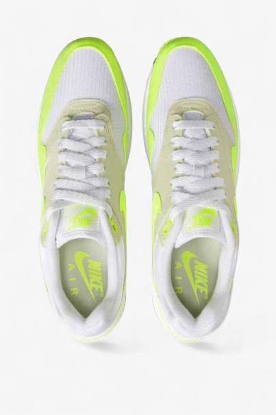 NIKE Air Max 1 Shoes White/Green