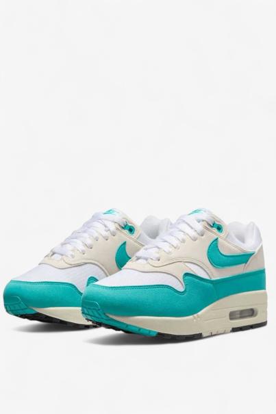 NIKE Air Max 1 Shoes White/Blue