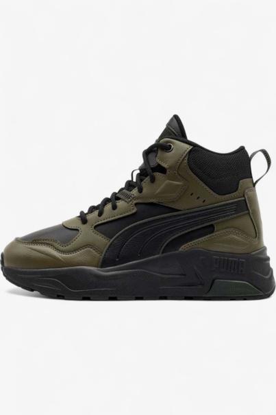PUMA Trinity Lite Mid Shoes Green/Black