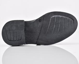 Мъжки  обувки естествена кожа черни EOBUVKIBG