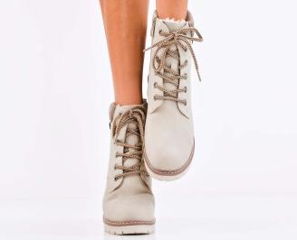 Дамски ежедневни боти бежови EOBUVKIBG