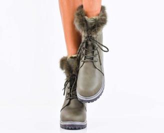 Дамски  ежедневни боти  зелени EOBUVKIBG