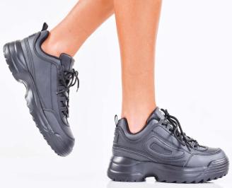 Дамски сникърси черни EOBUVKIBG