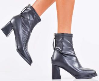 Дамски елегантни боти черни EOBUVKIBG
