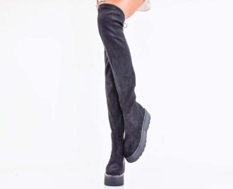 Дамски  чизми   черни EOBUVKIBG