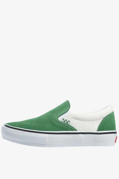 VANS Skate Classics Slip-On Shoes Green/White
