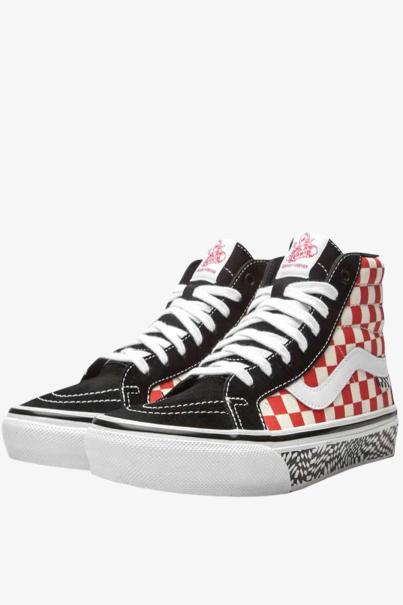 VANS Skate Sk8-Hi Reissue Shoes Black/Red
