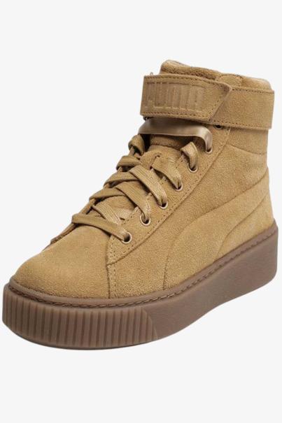 PUMA Suede Platform Mid Shoes Beige