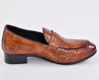 Мъжки официални обувки кафяви EOBUVKIBG